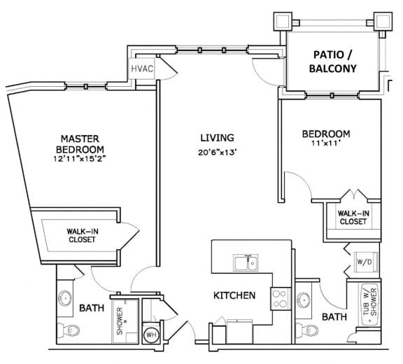 Apartment Rental Floor Plans Paragon Place at Bay in